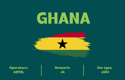 Teltrip eSIM Ghana 3GB.