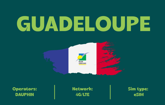 Teltrip eSIM Guadeloupe 3GB.