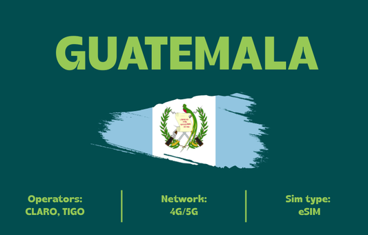 Teltrip eSIM Guatemala 3GB.