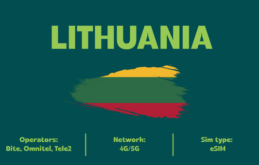 Teltrip eSIM Lithuania 10GB.