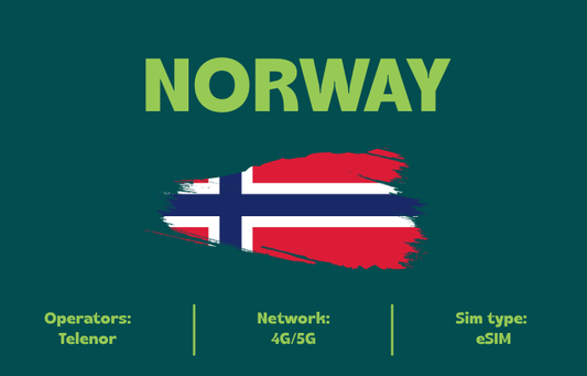 Teltrip eSIM Norway 10GB.