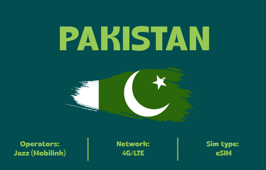 Teltrip eSIM Pakistan 5GB.