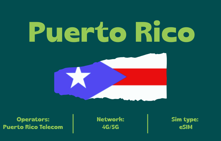Teltrip eSIM Puerto Rico 3GB.