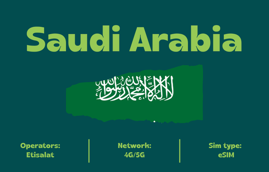 Teltrip eSIM Saudi Arabia 10GB.